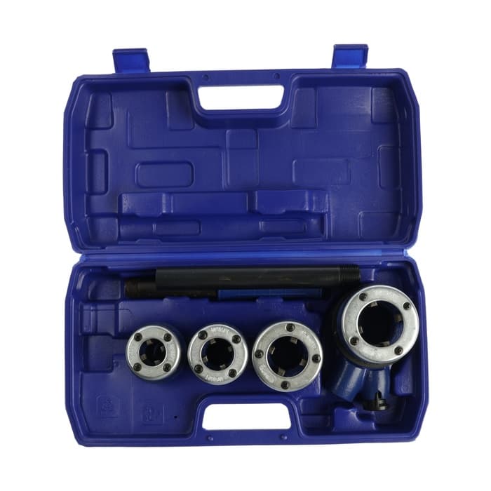 Набор клуппов трубных ТУНДРА, 1/2"-3/4-1-1 1/4" + трещотка в сборе, 7 предметов