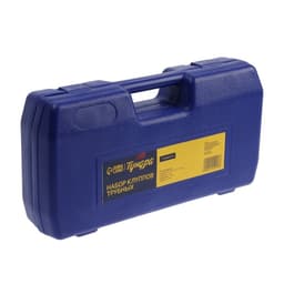 Набор клуппов трубных ТУНДРА, 1/2"-3/4-1-1 1/4" + трещотка в сборе, 7 предметов