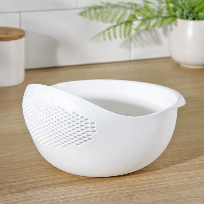 Дуршлаг Доляна «Радуга», 22×16.5×12 см, пластик, белый