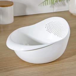 Дуршлаг Доляна «Радуга», 22×16.5×12 см, пластик, белый