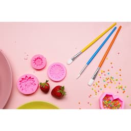 Молд для заливки Доляна «Герберы», силикон, d=6 см, розовый