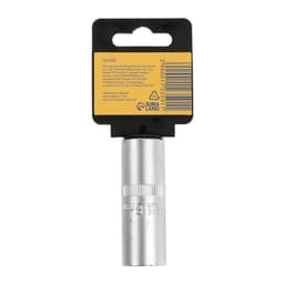 Головка свечная шестигранная ТУНДРА, под квадрат 1/2", 16 мм, CrV