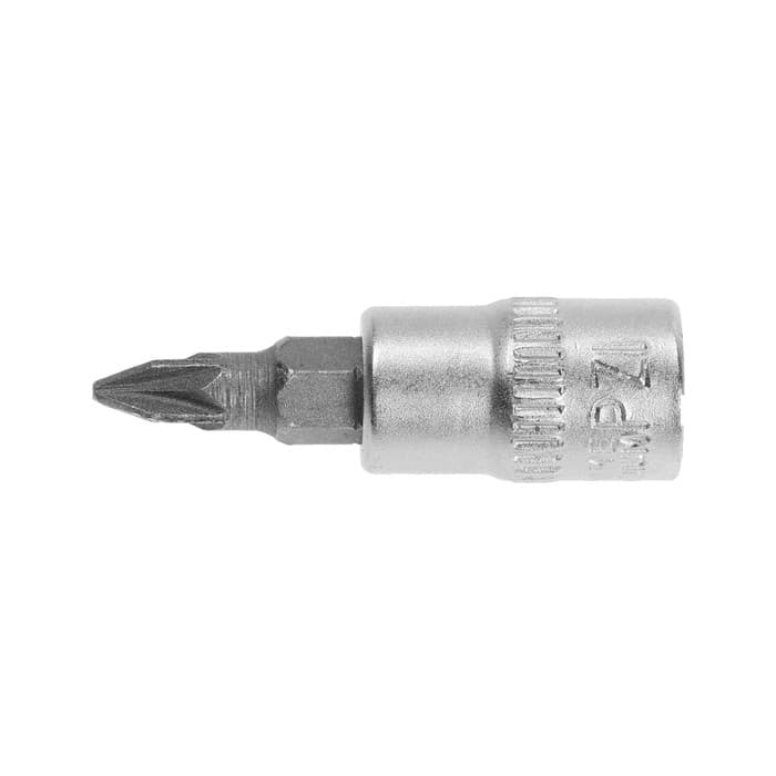 Головка с битой ТУНДРА, под квадрат 1/4", PZ1, CrV