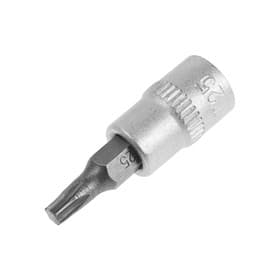 Головка с битой ТУНДРА, под квадрат 1/4", Т25, CrV