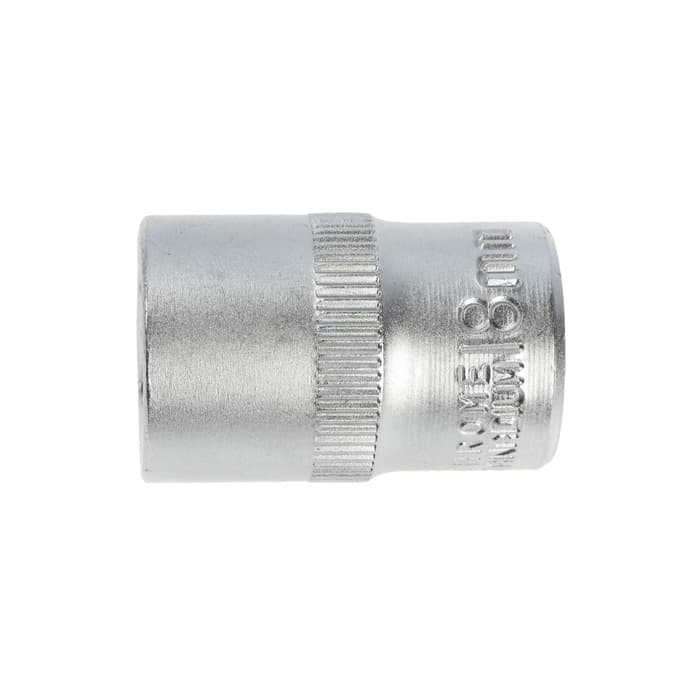 Головка торцевая шестигранная ТУНДРА, под квадрат 1/2", 18 мм, CrV