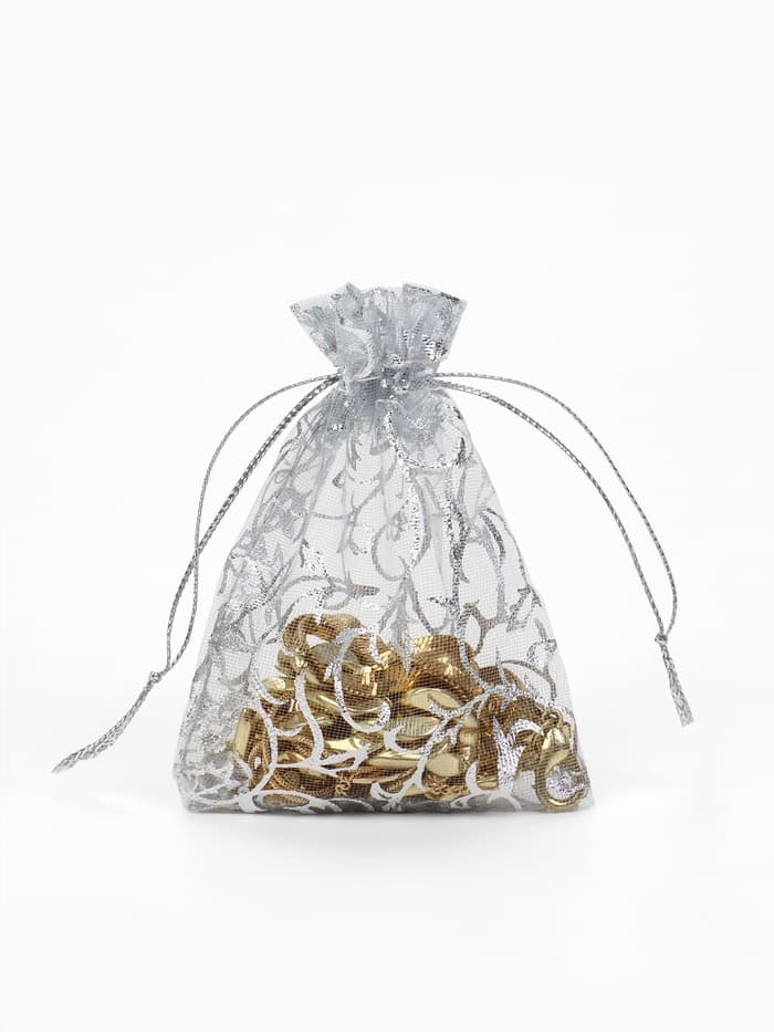 Мешочек подарочный «Узор серебристый», 7×9 см, цвет серебро