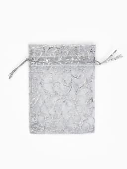 Мешочек подарочный «Узор серебристый», 7×9 см, цвет серебро