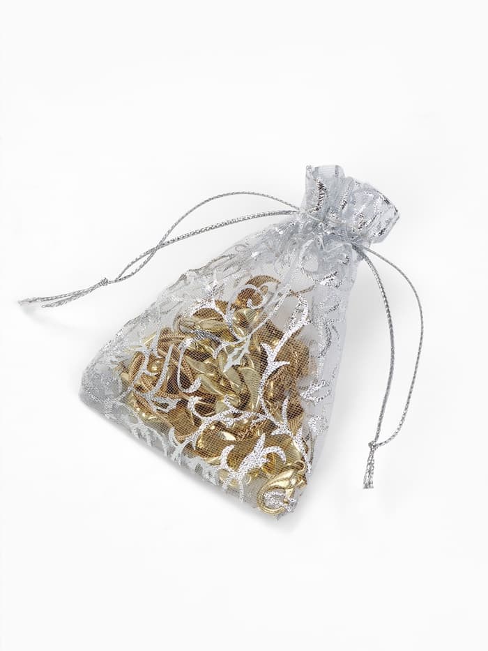 Мешочек подарочный «Узор серебристый», 7×9 см, цвет серебро