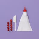 Набор кондитерский, 12 предметов: 10 насадок, лопатка, мешок, МИКС