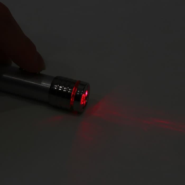Лазерная указка «Мастер К», с карабином, 2 LED, 2 режима, 7×1.4 см