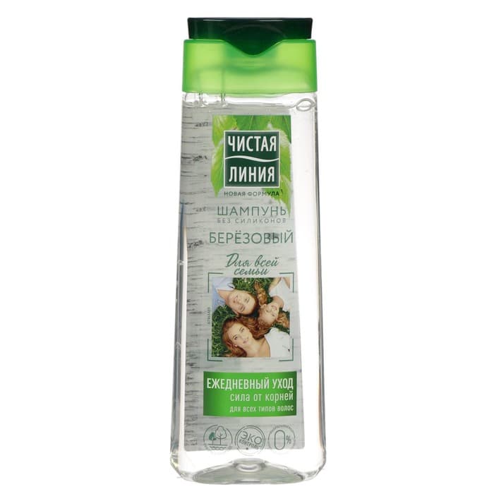 Шампунь для волос Чистая линия для всей семьи Березовый, 250 мл
