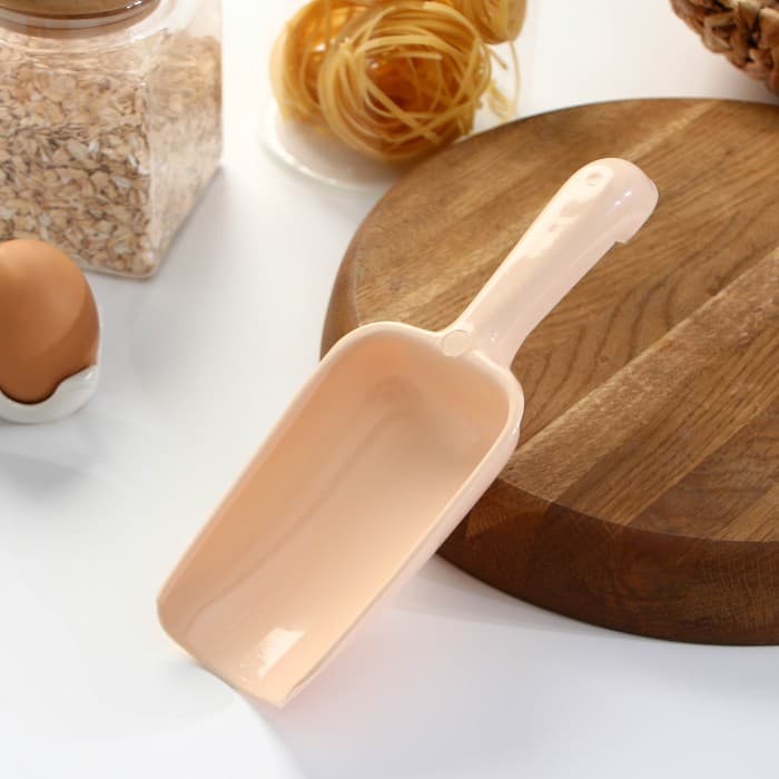 Совок для сыпучих продуктов Полимербыт, 250 мл, пластик, МИКС