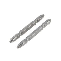 Биты двухсторонние ТУНДРА, намагниченные, сталь CrV, PH2×65 мм, 2 шт.