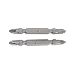 Биты двухсторонние ТУНДРА, намагниченные, сталь CrV, PH2×65 мм, 2 шт.