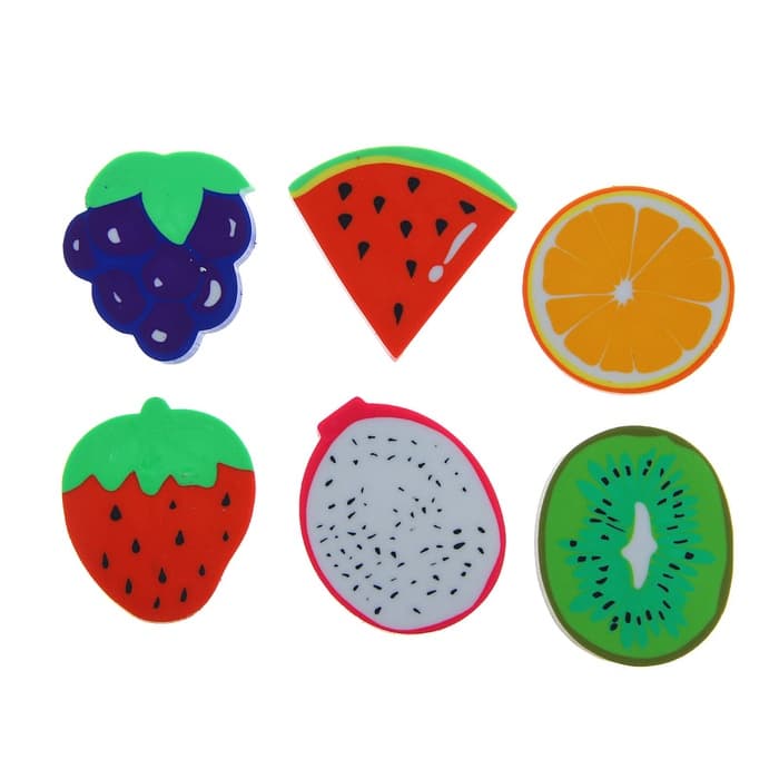 Ластик фигурный «Фрукты», МИКС (штрихкод на штуке)
