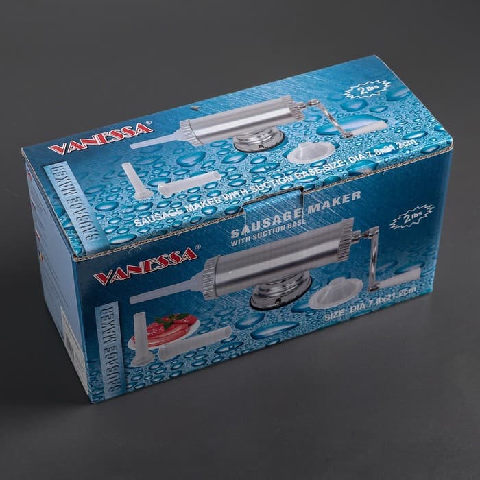 Шприц колбасный, 0.75 кг, 31×14×10 см, 3 насадки, нержавеющая сталь