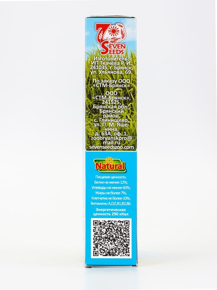 Корм SEVEN SEEDS SPECIAL для хомяков, с фруктами, 400 г