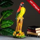 Копилка для денег «Попугай», гипс, цветной, 22×20×55 см