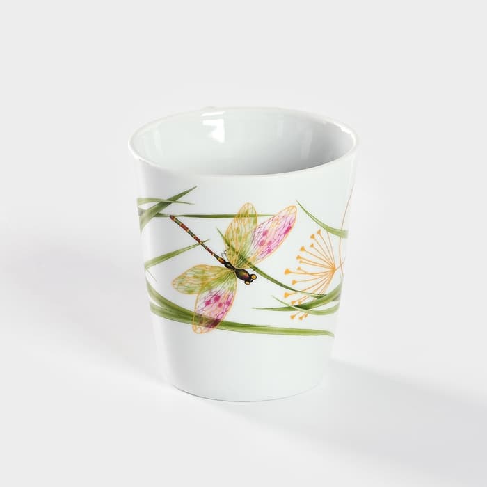 Кружка Добрушский завод «Стрекоза», 300 мл, фарфор, белая