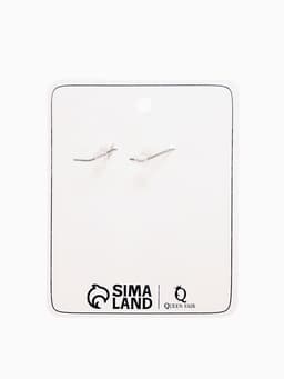 Серьги под натуральный камень «Натурель» эллипс, красные в чернёном серебре