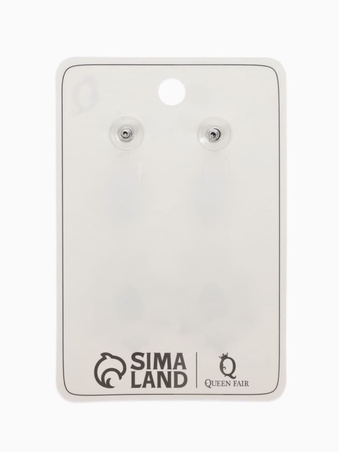 Серьги висячие со стразами «Грация», резная, синие в серебре, 9 см