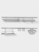 Рейлинговая система для кухни Доляна, базовый набор, 16 предметов