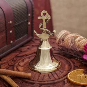 Колокол «Якорь», 12×7×7 см, латунь