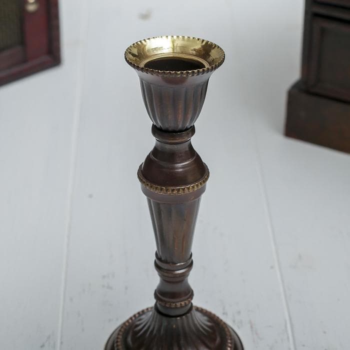 Подсвечник на 1 свечу «Кали», 14×6.5×6.5 см, латунь