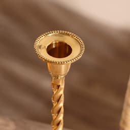 Подсвечник на 1 свечу «Волли», 22.5×9×9 см, латунь