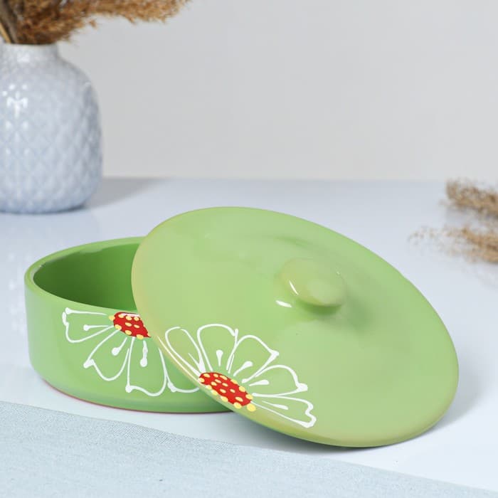 Набор для холодца Псковский гончар «Подарочный», керамика, 3 ёмкости, 0.75 л, зелёный