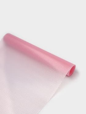 Коврик противоскользящий Доляна «Круги», 30×150 см, розовый, прозрачный