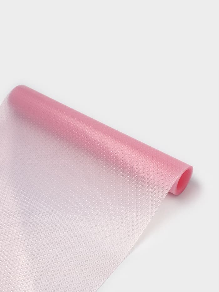 Коврик противоскользящий Доляна «Круги», 30×150 см, розовый, прозрачный