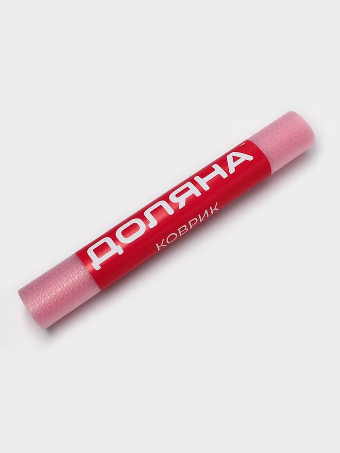 Коврик противоскользящий Доляна «Круги», 30×150 см, розовый, прозрачный