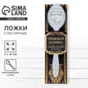 Ложка чайная с гравировкой «Любимый дедушка», в подарочной коробке, 3×14 см