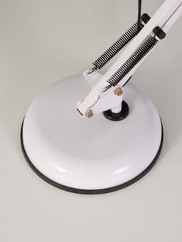 Лампа настольная Е27 60 Вт «Валли» белая шарнирная 43×21×14.5 см RISALUX