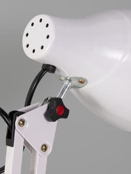 Лампа настольная Е27 60 Вт «Валли» белая шарнирная 43×21×14.5 см RISALUX