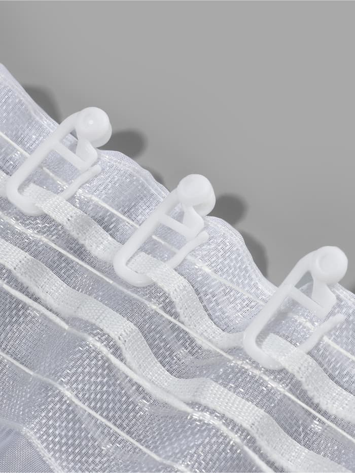 Крючок для штор, роликовый, 25×11 мм, фасовка 20 шт., белый