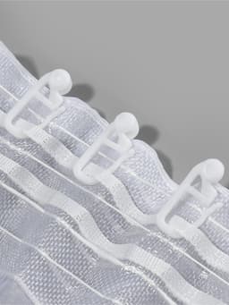 Крючок для штор, роликовый, 25×11 мм, фасовка 20 шт., белый