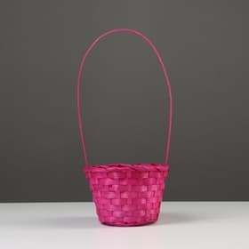Корзина плетёная, бамбук, Fiji, розовый