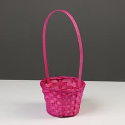 Корзина плетёная, бамбук, Fiji, розовый