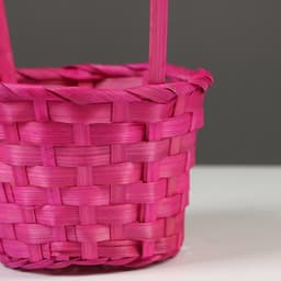 Корзина плетёная, бамбук, Fiji, розовый