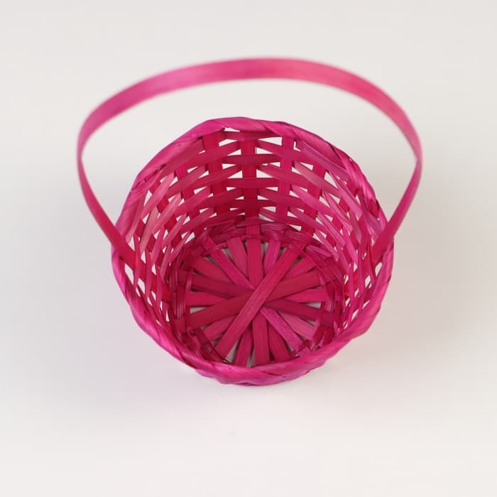 Корзина плетёная, бамбук, Fiji, розовый