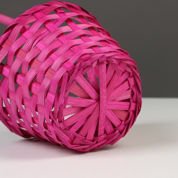 Корзина плетёная, бамбук, Fiji, розовый