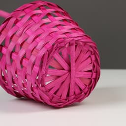 Корзина плетёная, бамбук, Fiji, розовый