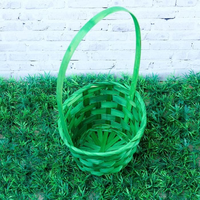 Корзина плетёная, бамбук, Fiji, зелёный