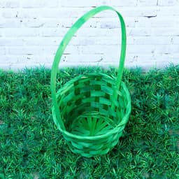 Корзина плетёная, бамбук, Fiji, зелёный