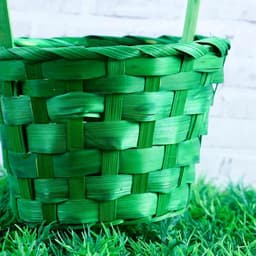 Корзина плетёная, бамбук, Fiji, зелёный