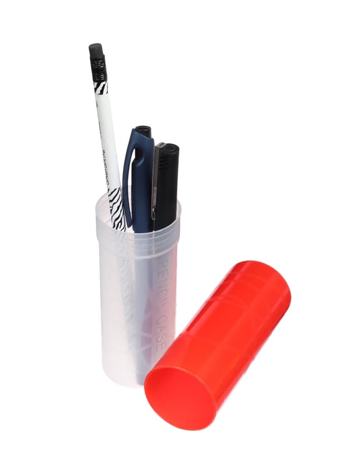 Пенал - тубус Calligrata, 40×195 мм, пластиковый, МИКС