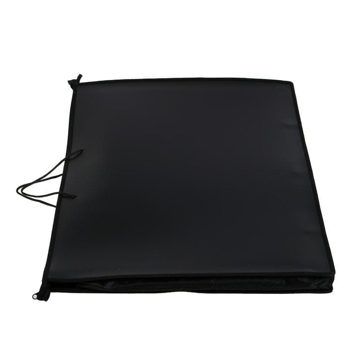 Папка для черчения и рисунков А2, 640×470×50 мм, 0.8, с ручками, пластиковая, молния сверху, ПМ-А2-35, черная