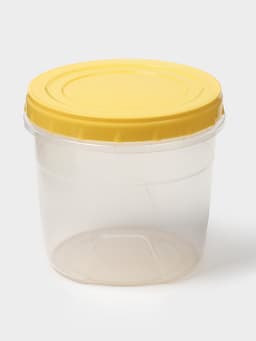 Набор контейнеров с закручивающимися крышками Полимербыт, пластик, 2 шт.: 500 мл, 1 л, прозрачные, крышки МИКС